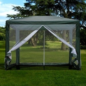 фото Садовый шатер с сеткой afina garden afm-1061na green