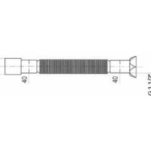 Гофра для кухонного сифона Wirquin 1 1/2x40/50 длина 800 мм (GT1045) (30717993)