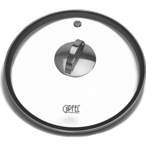 

Крышка стеклянная с силиконовым ободом d 28 см Gipfel Satrika (1038), Satrika (1038)