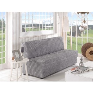 фото Чехол для двухместного дивана без подлокотников karna серый (2649/char007)