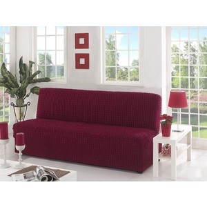 фото Чехол для двухместного дивана без подлокотников karna бордовый (2650/char002)