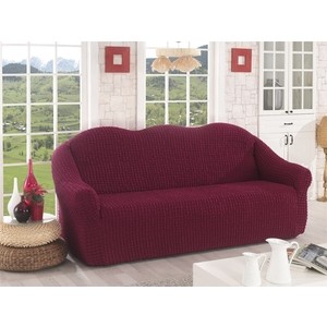 фото Чехол для трехместного дивана karna бордовый (2652/char002)