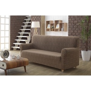 фото Чехол для трехместного дивана karna milano коричневый (2686/char005)