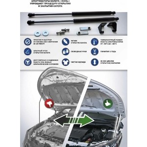 фото Газовый амортизатор багажника rival для volkswagen amarok пикап (2010-2019), 1 шт., ab.st.5806.1