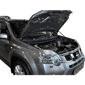 фото Газовые упоры капота автоупор для nissan x-trail t31 (2007-2015), 2 шт., unixtr011