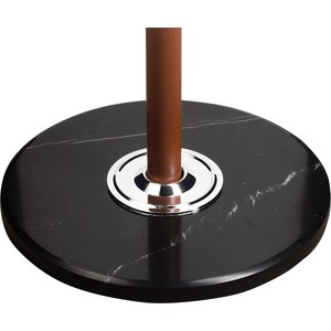 фото Вешалка-стойка brabix cr-318 металл/мрамор 1,8 м на диске диаметр 38см 5 крючков + 4 дополнительных орех 601743