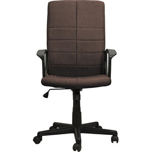 Кресло офисное Brabix Focus EX-518 ткань коричневое (531577) кресло офисное brabix rider plus ex 544 комфорт экокожа черное серое 531582