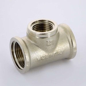 фото Тройник uni-fitt в 3/4'' х 1/2'' х 3/4'' никелированный (615n3230)