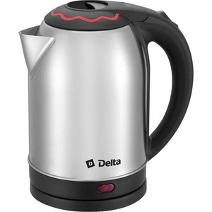 Чайник электрический Delta DL-1330 нержавейка с красным