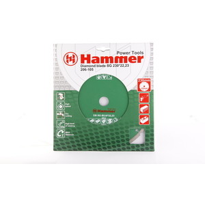 

Диск алмазный Hammer 206-105 DB SG 230x22 мм, 206-105 DB SG 230x22 мм