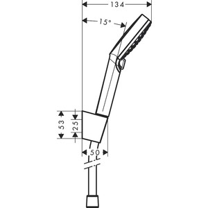 фото Душевой набор hansgrohe crometta vario 2 режима (26692400)