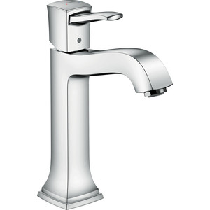 фото Смеситель для раковины hansgrohe metropol classic с донным клапаном (31302000)