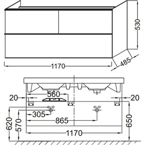 фото Тумба под раковину jacob delafon odeon up 120 белый (eb892ru-j5)