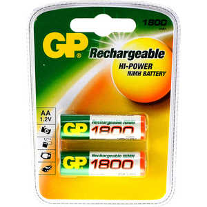 

Аккумулятор GP R6, AA, 1800 mAh, (2шт/блистер), R6, AA, 1800 mAh, (2шт/блистер)