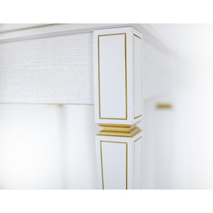 фото Подставка мебелик васко в 47н белый ясень/золото