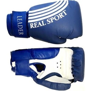

Перчатки боксерские RealSport Leader 12 унций синий, Leader 12 унций синий