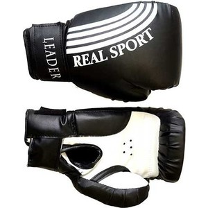 

Перчатки боксерские RealSport Leader 8 унций черный, Leader 8 унций черный