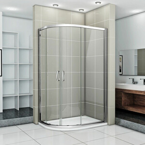 Душевой уголок Good Door Infinity R-120 прозрачный, хром (Infinity R-120-C-CH)