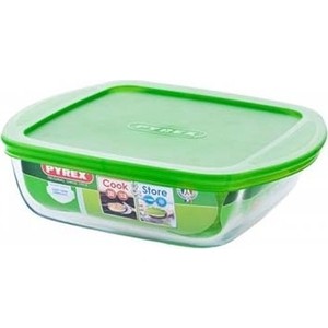 Форма квадратная с крышкой 1.0л 20х17 см Pyrex Cook&Store (211P000)