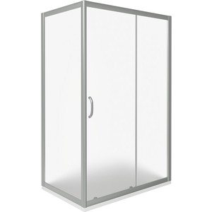 фото Душевой уголок good door infinity 110х80 с поддоном, матовый, хром