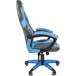 Офисное кресло Chairman game 20 экопремиум серо-голубой