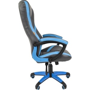 фото Офисное кресло chairman game 22 экопремиум серо-голубой
