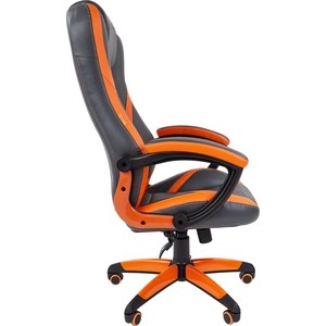 Офисное кресло Chairman game 22 экопремиум серо-оранжевый