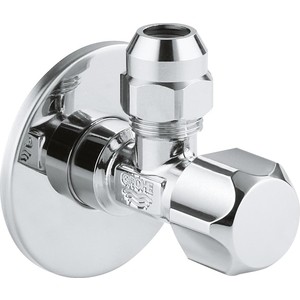 

Угловой вентиль Grohe с металлической розеткой, 1/2''*3/8'', (2201800/ 2201800M), с металлической розеткой, 1/2"*3/8", (2201800/ 2201800M)