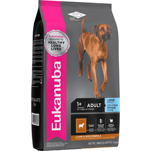 фото Сухой корм eukanuba adult dog large breed lamb & rice formula с ягненком и рисом для взрослых собак крупных пород 2,5кг