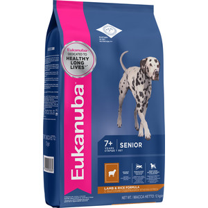 

Сухой корм Eukanuba Senior Dog Lamb & Rice Formula с ягненком и рисом для пожилых собак всех пород 2,5кг, Senior Dog Lamb & Rice Formula с ягненком и рисом для пожилых собак всех пород 2,5кг