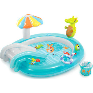 Игровой центр Intex 57129 Аллигатор с горкой 203х173х89 см