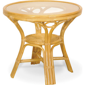 Стол со стеклом Vinotti 02/09A мед стол со стеклом vinotti 02 15a олива