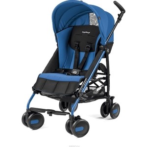 Коляска прогулочная Peg-Perego Pliko Mini, цвет MALIBU, черн/син
