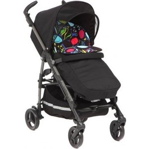Коляска прогулочная Peg-Perego Si Completo, шасси DARK GREY stroller цвет si Manri, черн/цветной принт Коляска прогулочная Peg-Perego Si Completo, шасси DARK GREY stroller цвет si Manri, черн/цветной принт