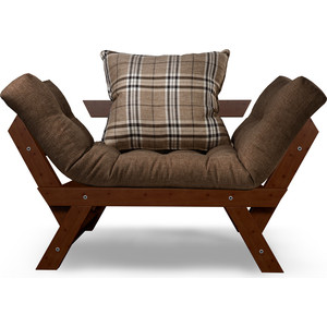Кресло Arsko Отман орех-коричневая рогожка кресло arsko отман сосна коричневая рогожка