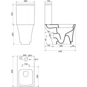 Унитаз-компакт безободковый BelBagno Regina с сиденьем микролифт (BB104CP)