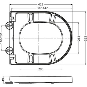 фото Сиденье для унитаза belbagno flay-r, sfera-r, sfera-t с микролифтом, быстросъемное (bb2009sc)