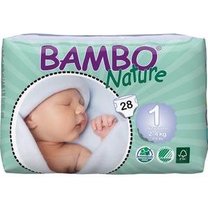 

Подгузники Bambo Nature Newborn 2-4 кг (28 шт), Newborn 2-4 кг (28 шт)