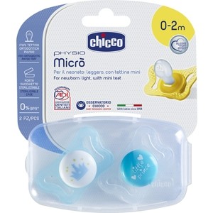 

Пустышка Chicco Micro для принца, 0-2 месяцев, 2 шт , 310210163, Micro для принца, 0-2 месяцев, 2 шт , 310210163
