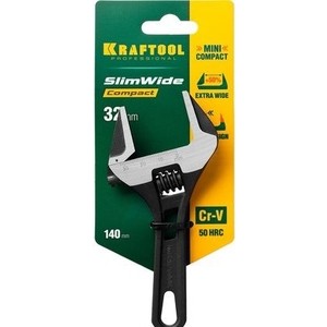 фото Ключ разводной kraftool slimwide compact, 140/32 мм (27266-20)