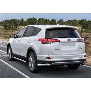 

Защита заднего бампера d57 уголки Rival для Toyota RAV4 (2015-н.в.), R.5718.006, для Toyota RAV4 (2015-н.в.), R.5718.006