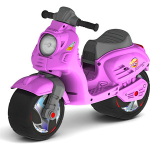 фото Каталка-мотоцикл rt ор502 беговел скутер цвет розовый