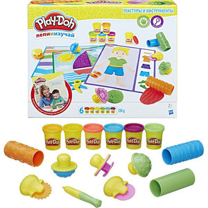 

Масса для лепки Hasbro Play-Doh ИГРОВОЙ НАБОР ТЕКСТУРЫ И ИНСТРУМЕНТЫ, Play-Doh ИГРОВОЙ НАБОР ТЕКСТУРЫ И ИНСТРУМЕНТЫ
