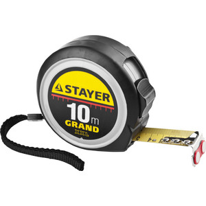 

Рулетка Stayer Grand 10м/25мм (3411-10-25), Grand 10м/25мм (3411-10-25)