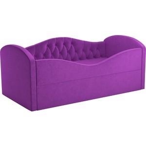 Детская кровать Мебелико Сказка Люкс вельвет фиолетовый