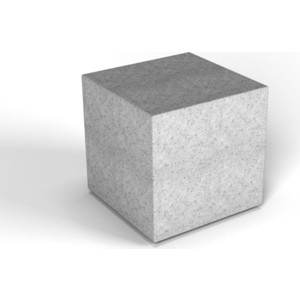 Декоративная фигура Flox Куб белый гранит (390х 385х 385)