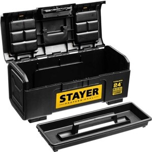 фото Ящик для инструментов stayer toolbox-24 пластиковый professional (38167-24)