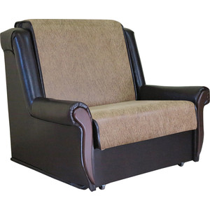 Кресло кровать Шарм-Дизайн Аккорд М замша коричневый