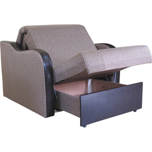Кресло-кровать Шарм-Дизайн Коломбо рогожка коричневый