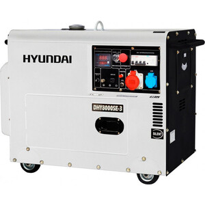 Генератор дизельный Hyundai DHY8000SE-3 генератор бензиновый patriot 2700i 2 5 квт 220 в четырехтактный 4 8 л с 16 а выход 12 в ручной стартер инверторный 474101040